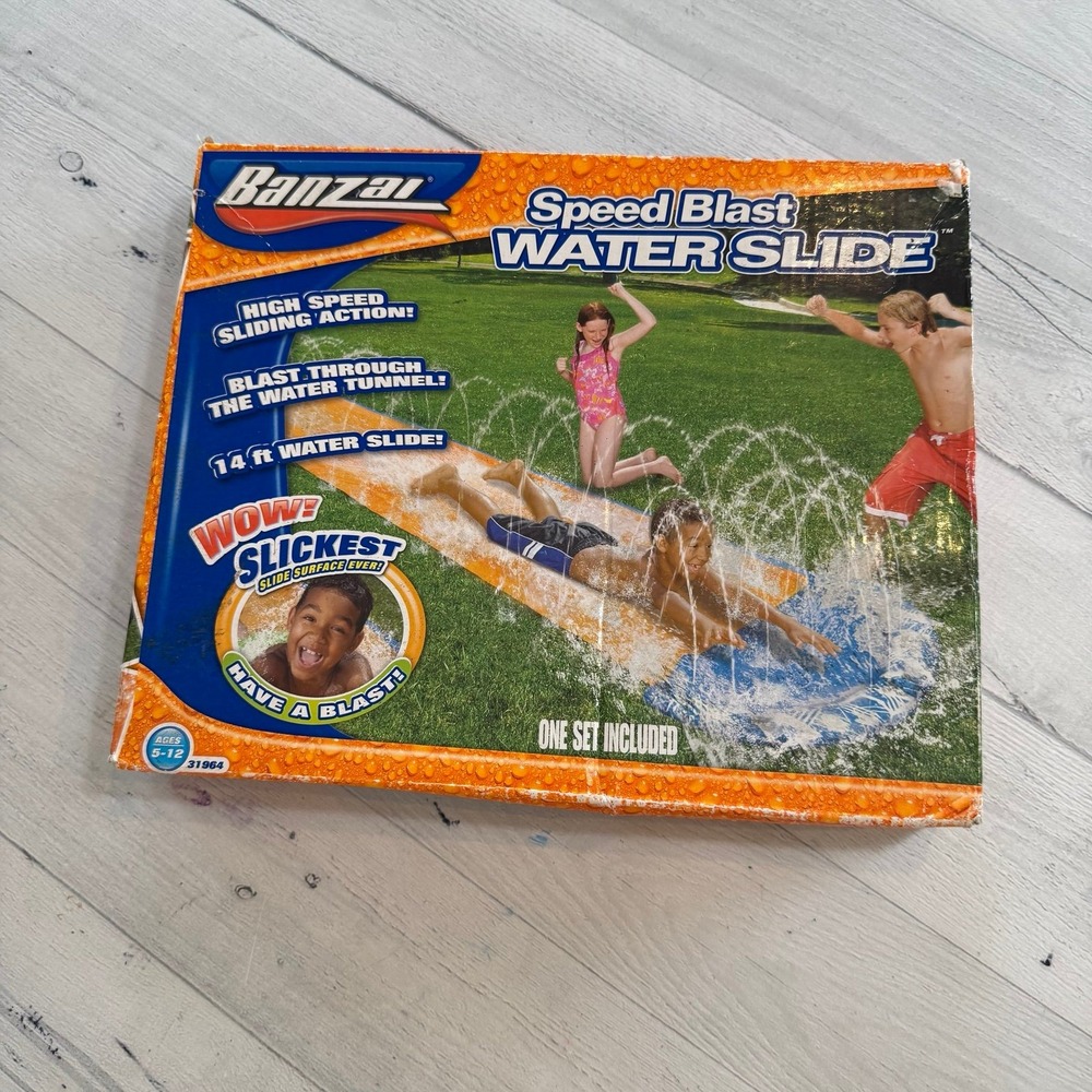 Banzai Speed Blast Water Slide‎ 14 Foot Water Tunnel slickest slide NEW